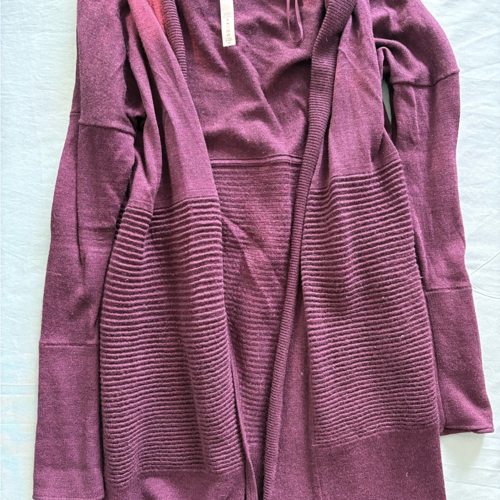lululemon athletica Sit in Lotus Heathered Plum Cardigan or wrap